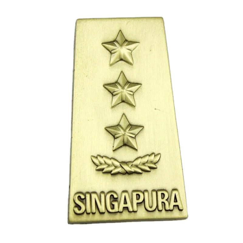 custom made OEM Handmade Bullion Wire Badges Fashion 2023 Hand Embroidery Gold and silver Bullion Wire Badges Brooch Crest Patch