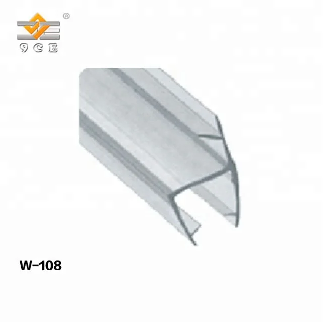 Shower Door PVC PC Waterproof seal strip Shower Glass Door Water Preventing Bar Bathroom Cabine Water Retaining