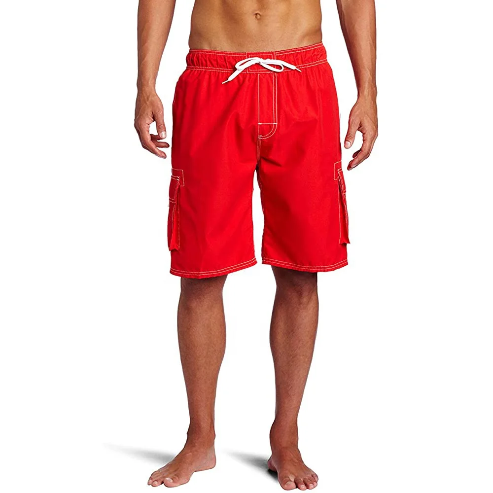 Мужские пляжные шорты с 3D принтом на заказ, со шнуровкой и боковым карманом на молнии