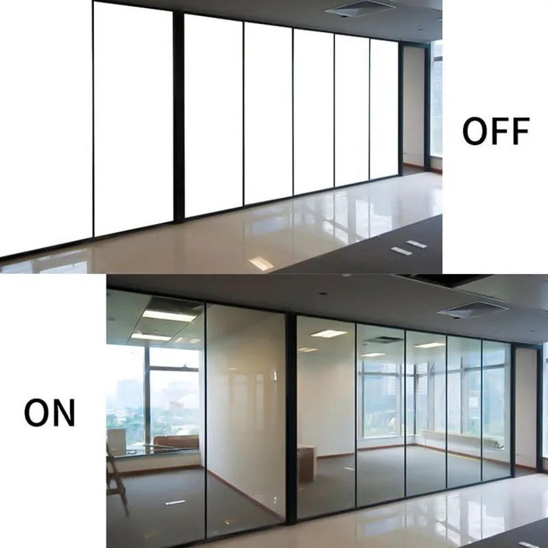 Home Office Partition Atomized Glass Film Shading Light Control Dimming Film Pdlc Electric Control Film