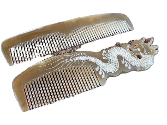  Расческа из буйвола и бычьего рога черная коричневая стильная новейший дизайн со складками для модных парней индийский производитель поставщик