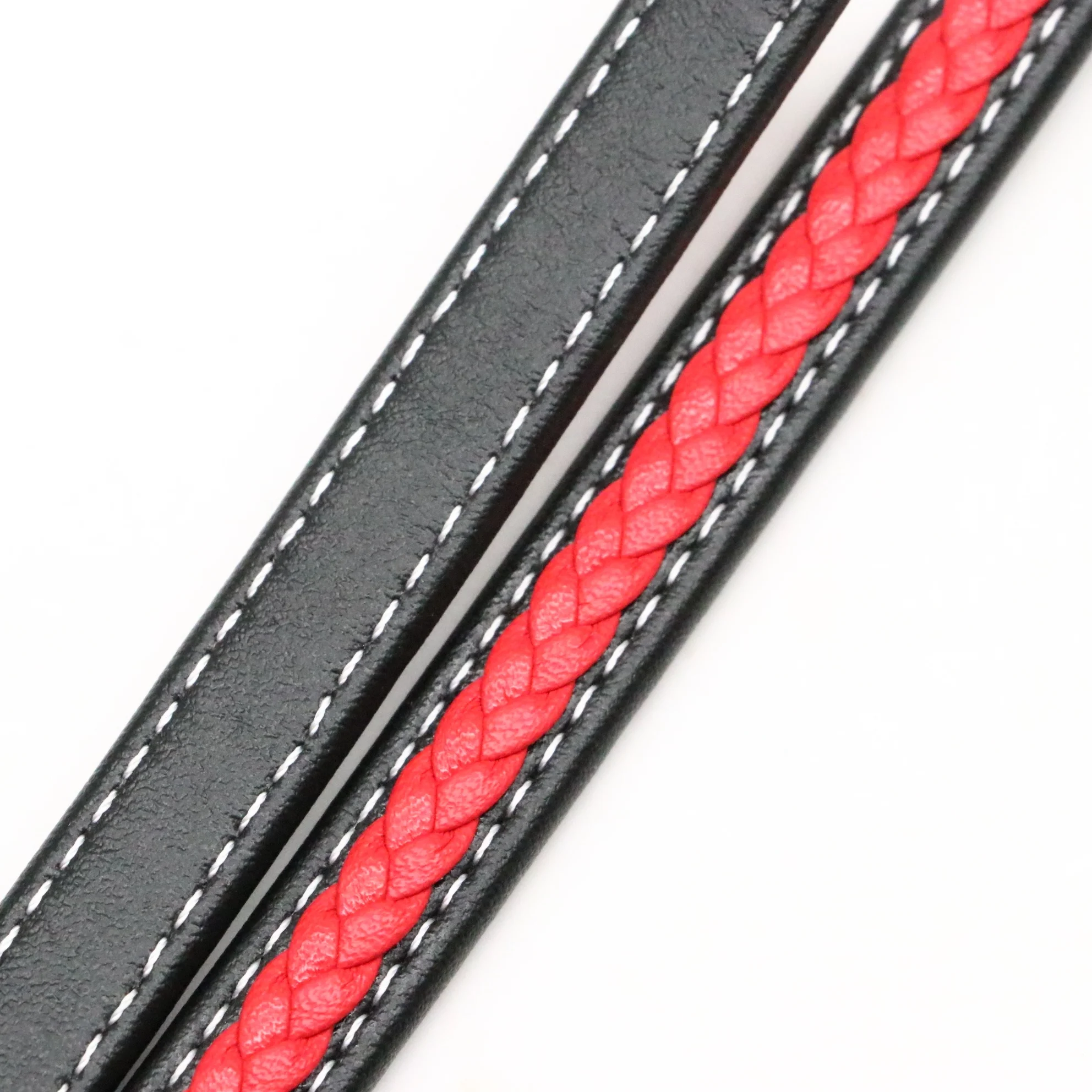 DIY Wholesale Handmade Custom High Quality 12*6mm Flat Braided Genuine Cowhide Leather Cord round Leather Rope Cords for jewelry