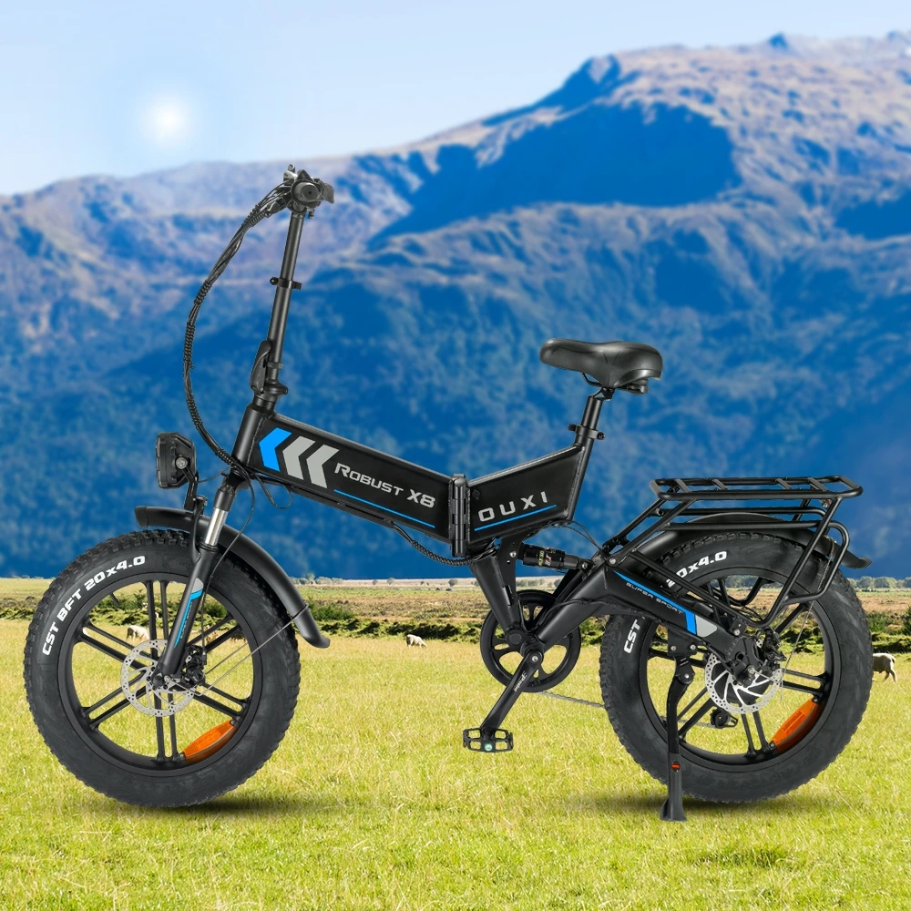 OUXI X8 завод 7 скоростей 20 дюймов 48 В 750 Вт 15 А · ч 250 дорожный городской складной электрический велосипед