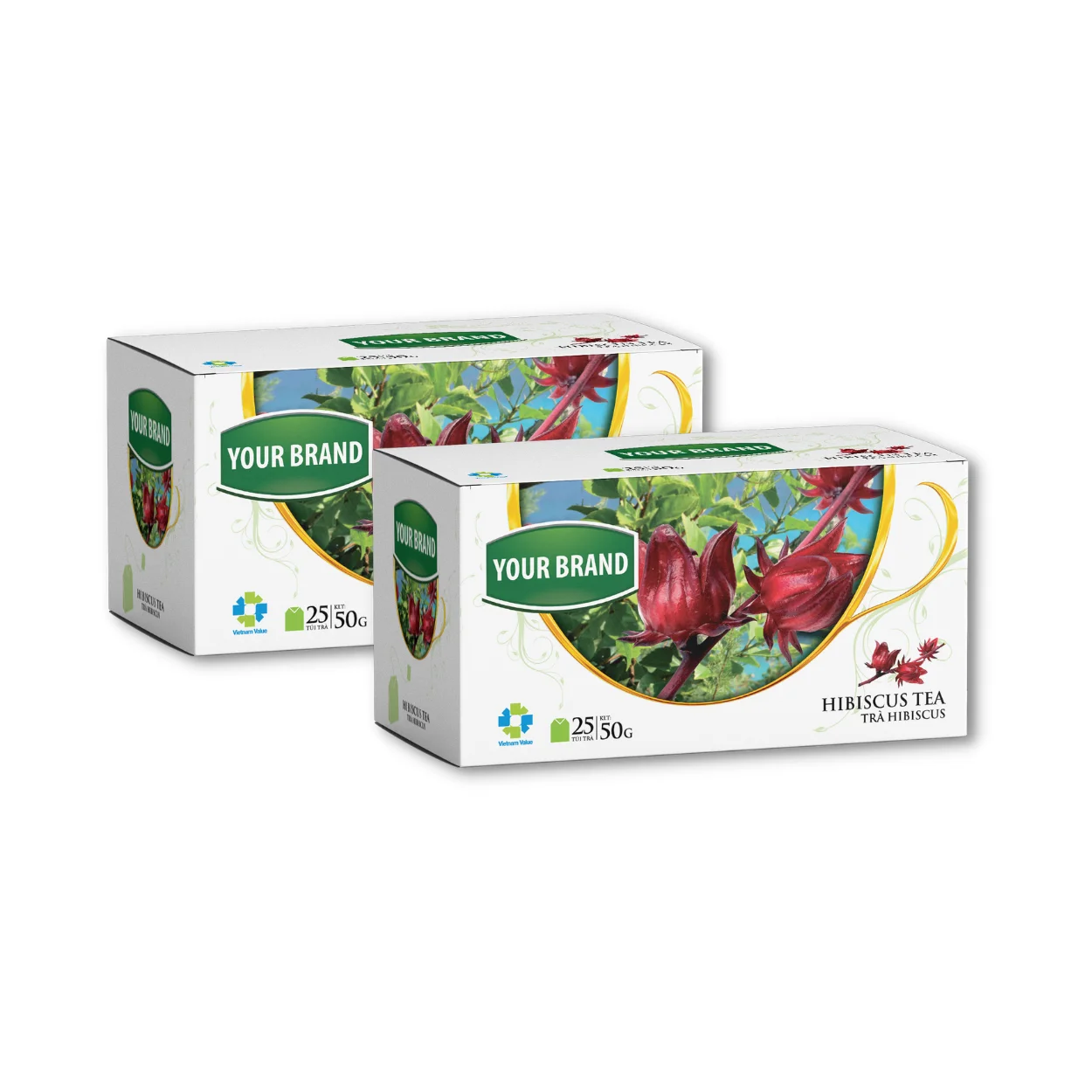 Bulk Wholesale Hibiscus Black Tea Bag Custom Design Tea Filter Bag Double Chamber Bag Tea Supplier