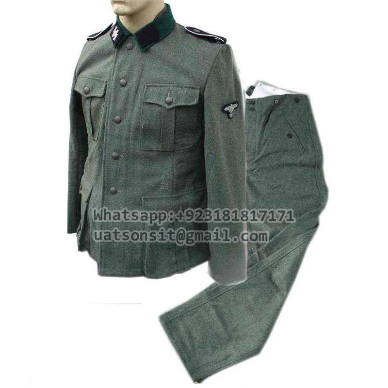 FACTORY CUSTOM HIGH QUALITY WOOL MEN TROUSER FOR WHOLESALE GERMAN WOOL UNIFORMS HOSPITAL UNIFORM
