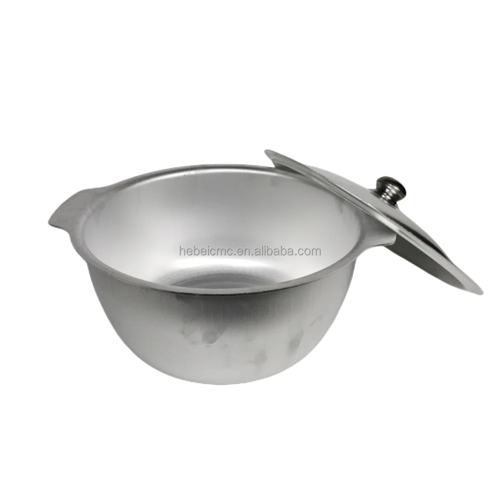 Aluminum Heavy Duty Traditional Soup Pot Uzbek Pilaf Pot Dutch Oven Cooking Fondue - Kazan Cookware Outdoor Frying Pan with Lid