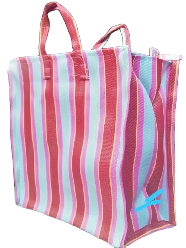 PLASTIC RECYCLED POLYPROPYLENE SHOPPING BAG can be customized designs styles sizes manufactured in India Mumbai  exports