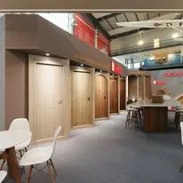 WPC Laminated Door With For Hotel House Dewoo Joint Stock Company Waterproof WPC Doors Professional Factory Custom Moulded