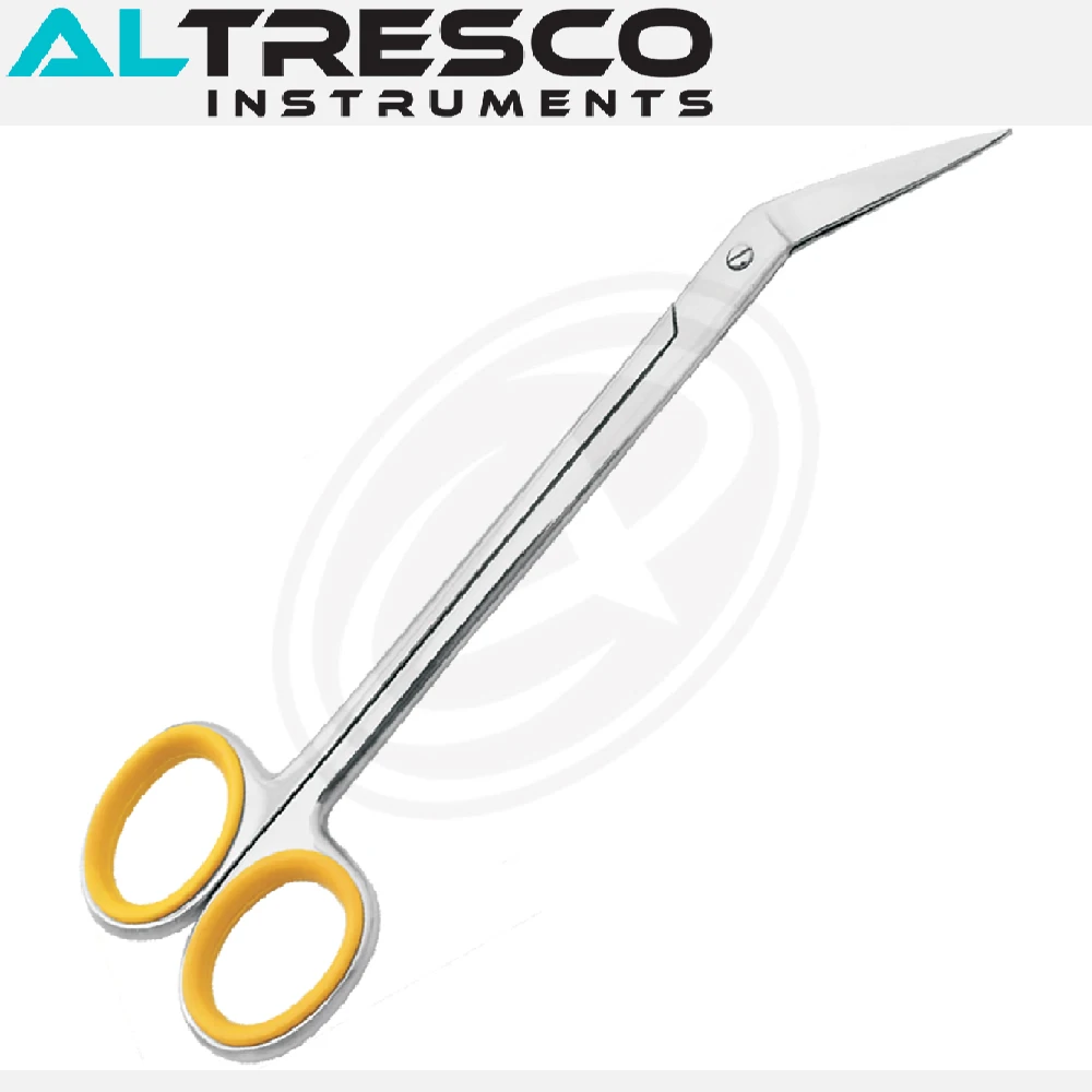 Long handle Toe Nail scissors (Stainless Steel) Angled Blades