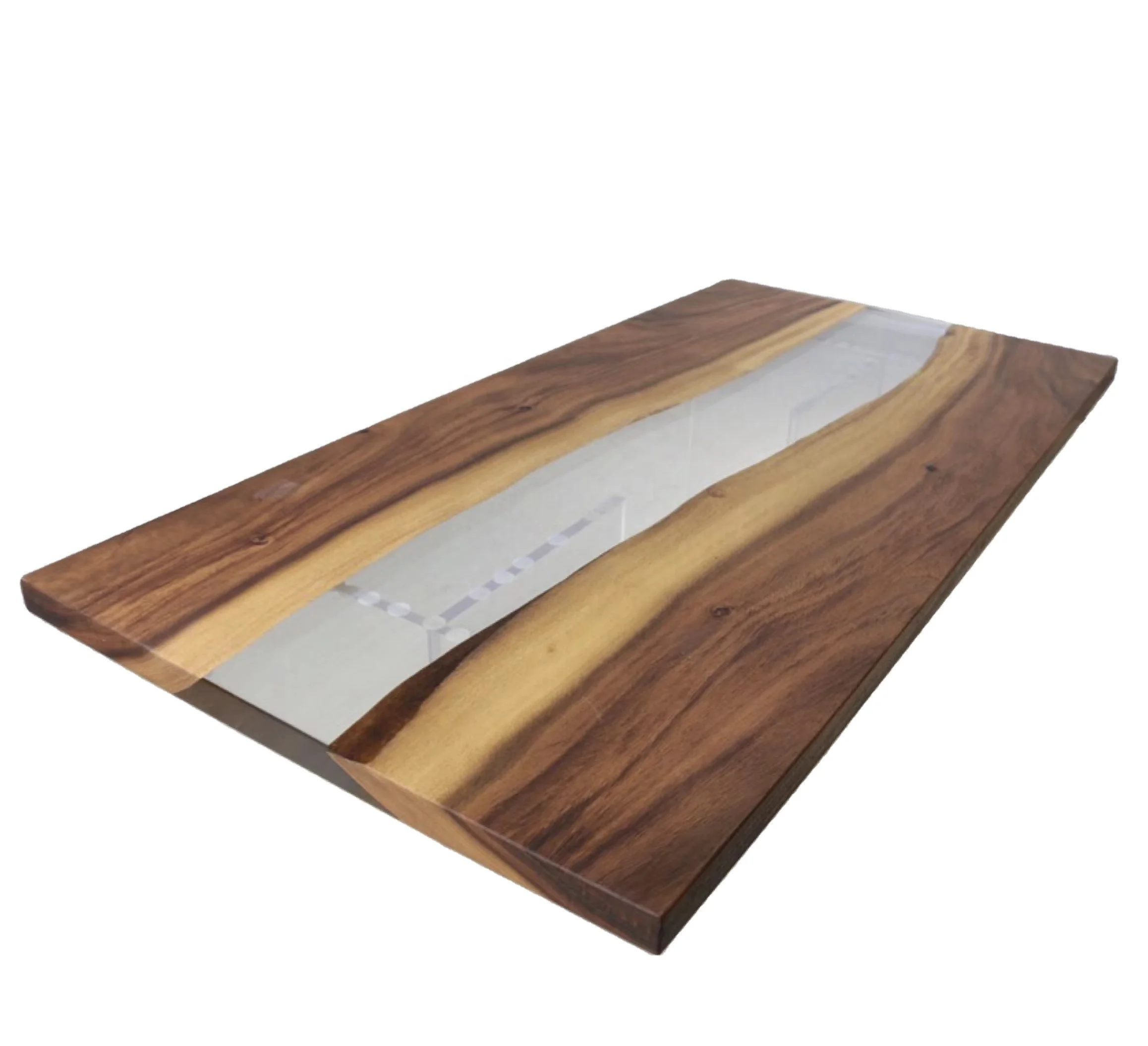 Monkey pod/acacia/ suar wood solid wood dining table modern design coffee table  high quality river table top