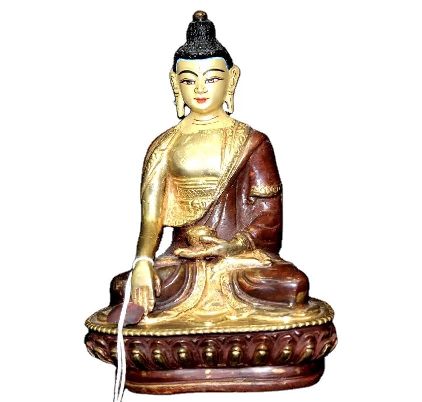 Home Decor Brass Statue Bronze Nepal Handicraft Buddha Figurine Top Quality Brass Religious SCULPTURE Metal Art for Sale