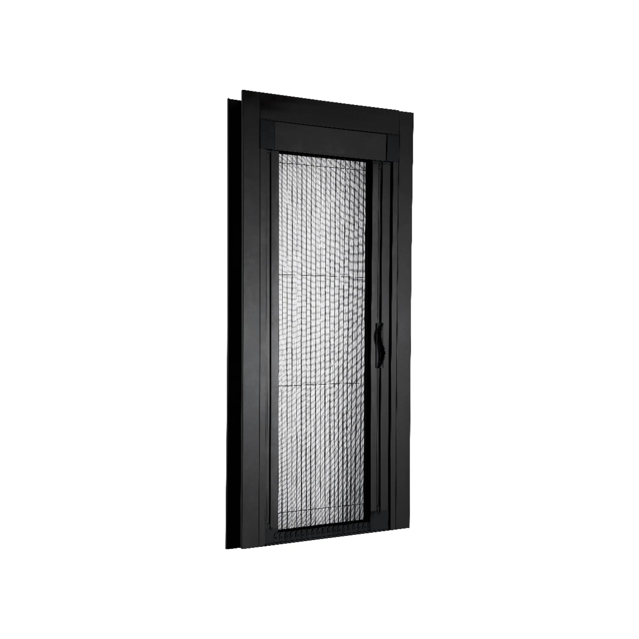 Factory Price Barrier free pleated screen door system fly screen door aluminium profile EZ Slide