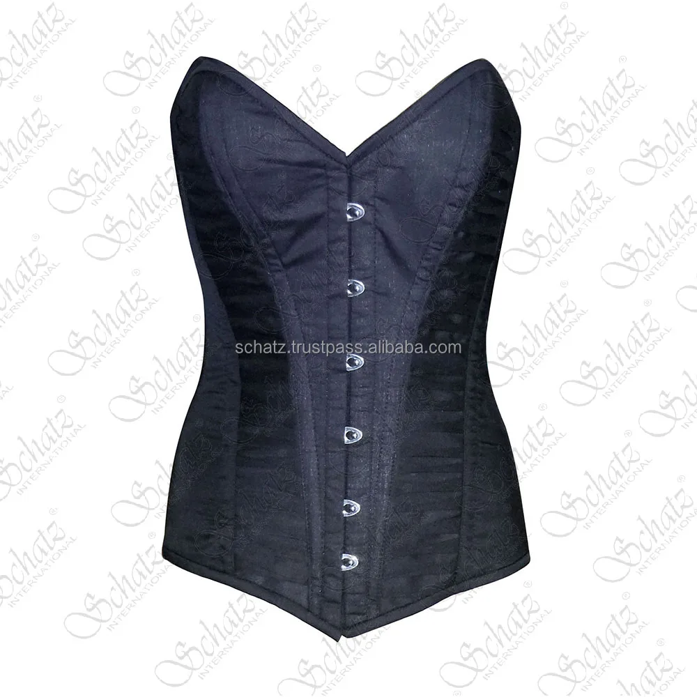 New Arrival Tight Cotton Corsets Comfortable Cotton Corset Black Cotton Breathable Waist Training Heavy Duty Adjustable Corsets