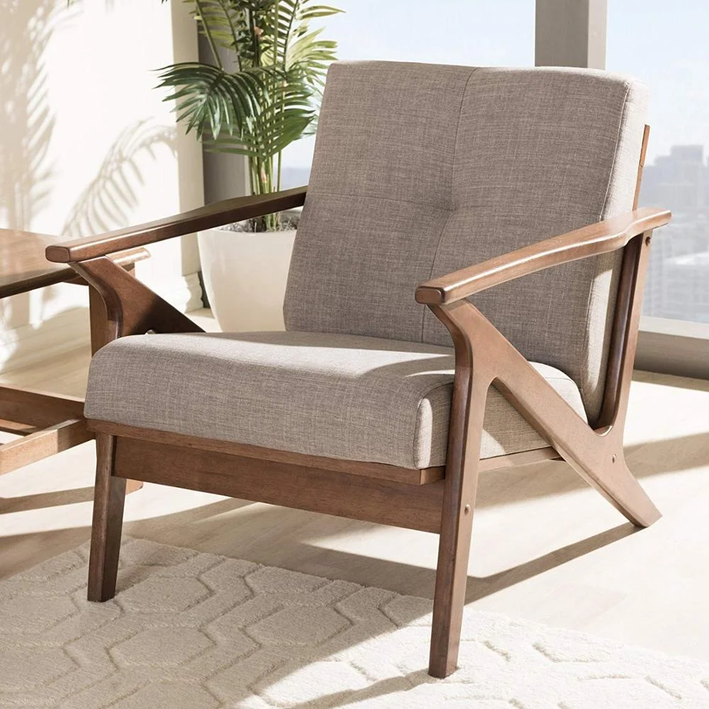 Vietnam Custom Modern Solid Wood 1-Seater Living Room Sofa Modular Corner Bed with Leather & Fabric Material Home Furniture Hall