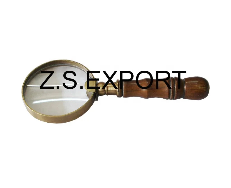 Magnifying Optics Glass Best Quality Wooden Handle Latest Magnifying Other Styles Available Men Gifts Newspaper Reader