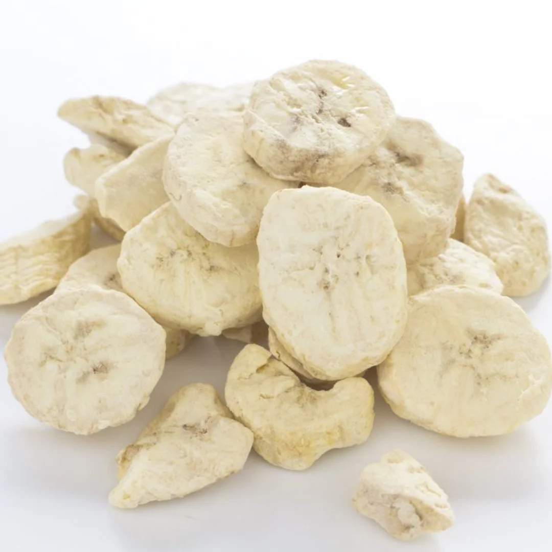 Wholesale Dried Banana Chips 100% Organic Freeze Dried Banana Slices Organic High Quality