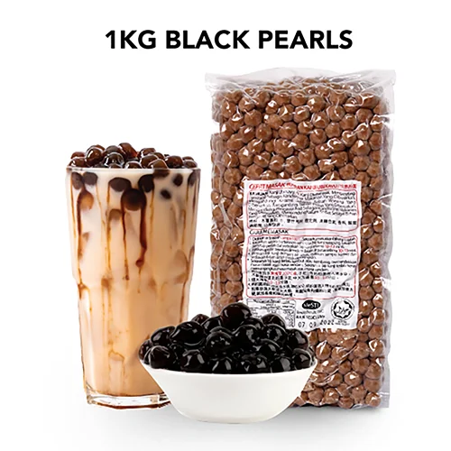 Boba Pearl for Bubble Tea Milk Tea Ingredients Halal Certified 1Kg Pack for HORECA Business
