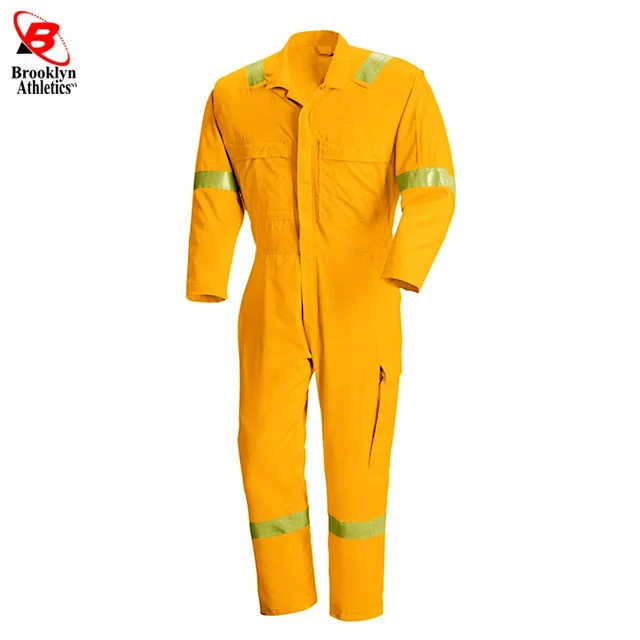 Cotton workwear work industrial hi vis construction worker coveralls