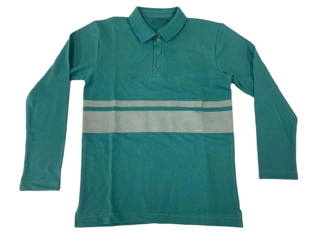 Custom Logo Long Sleeve Uniform Blue T-shirt For School Student Clothing Boys and Girls Polo Shirts