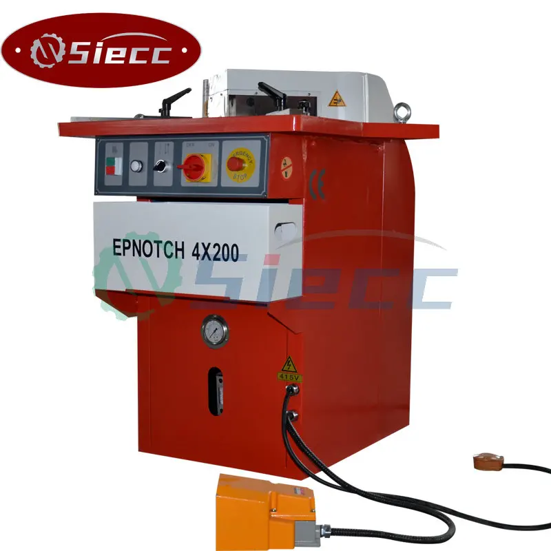 QF28Y-4X200 Fixed Angle Hydraulic Corner Notching Machine for Sheet Metal Plate