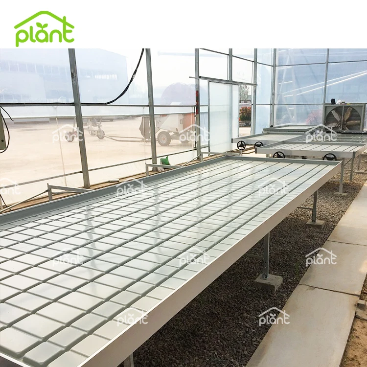 Greenhouse Ebb and Flow Adjustable Flood Rolling Tray Tables for Sale