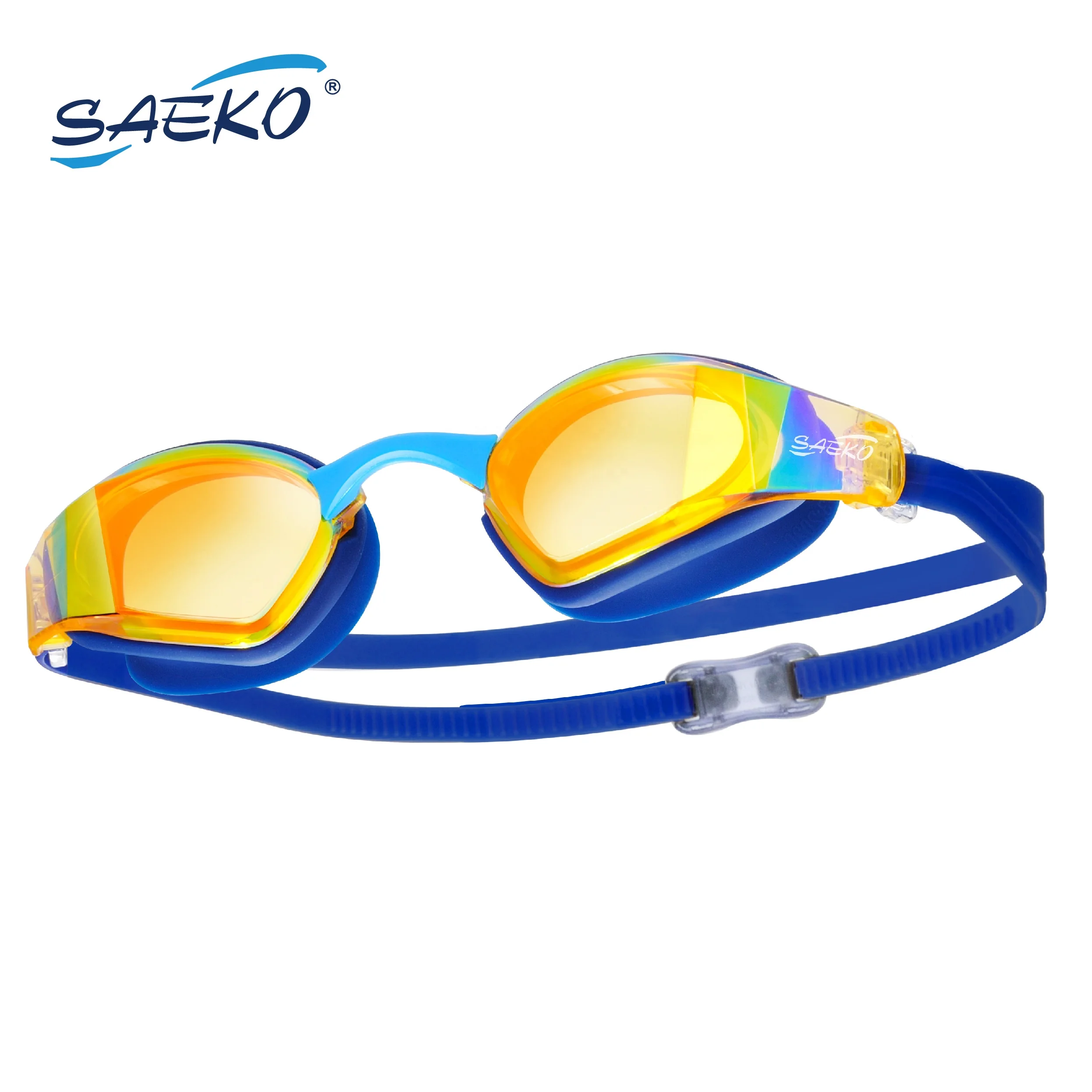 SAEKO UV protection Anti-Fog Silicone Swimming Goggles Adults Teens Mirror gafas de natacion oculos de natacao