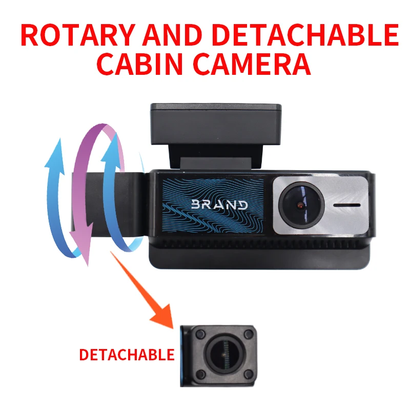 Professional 1080P AHD 3 Lens Front Cabin Rear 360 Night Vision Recorder Full HD 4K Cam for Cars Car Dash Cam Video Cameras