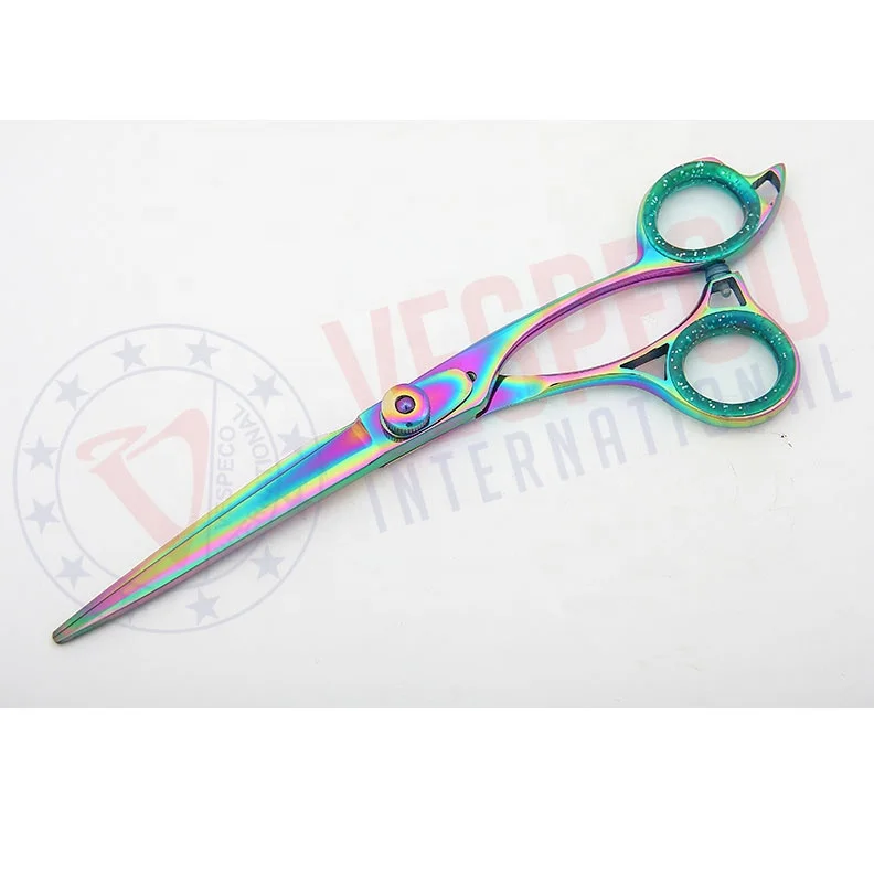 Hair cutting scissor Hairdressing scissor salon scissor with multi titanium color
