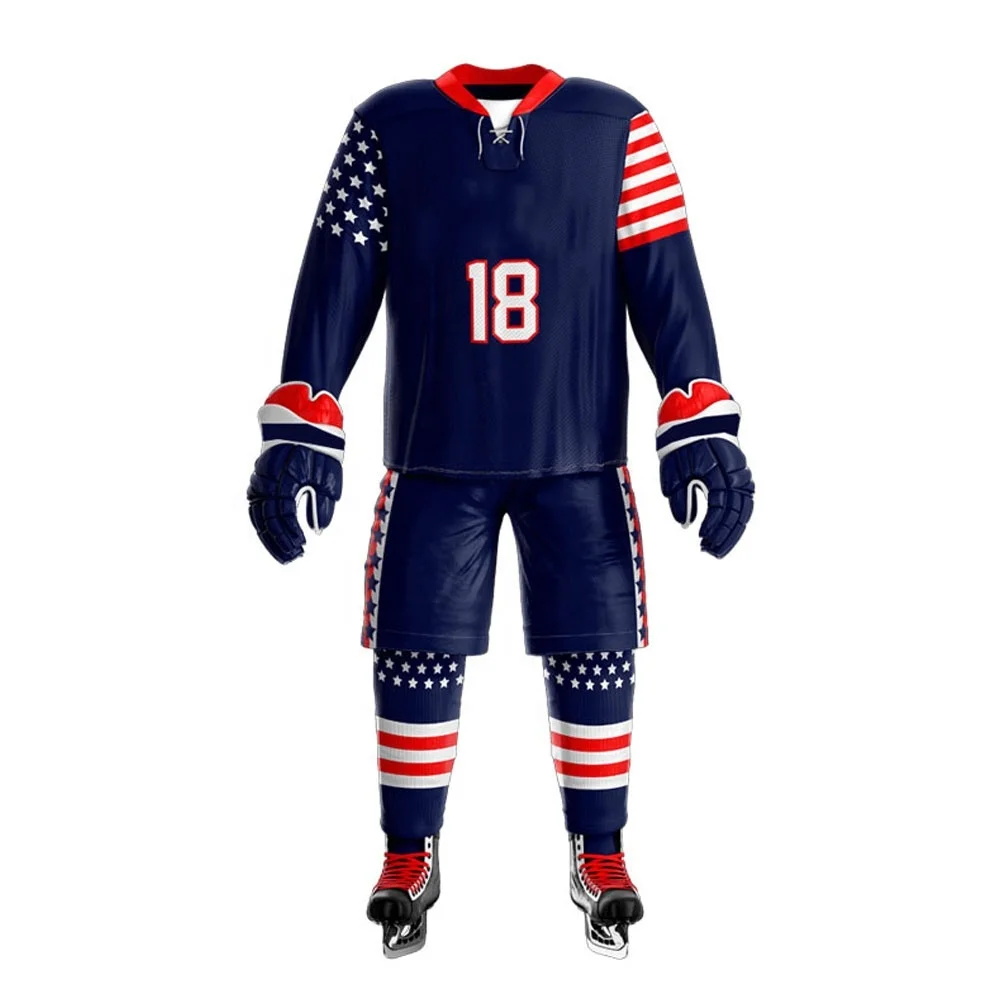 Premium Quality Ice Hockey Jersey Customize Logo Children Size Adult Custom Packing Customized Team Name Sportswear for Adults
