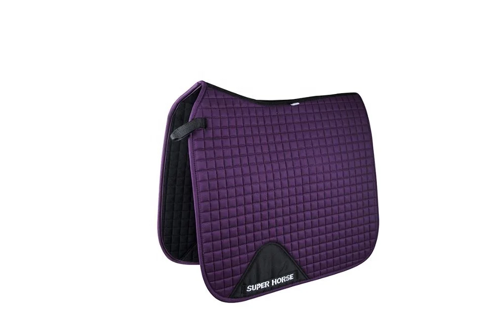Cotton Saddle Pad With Trim.