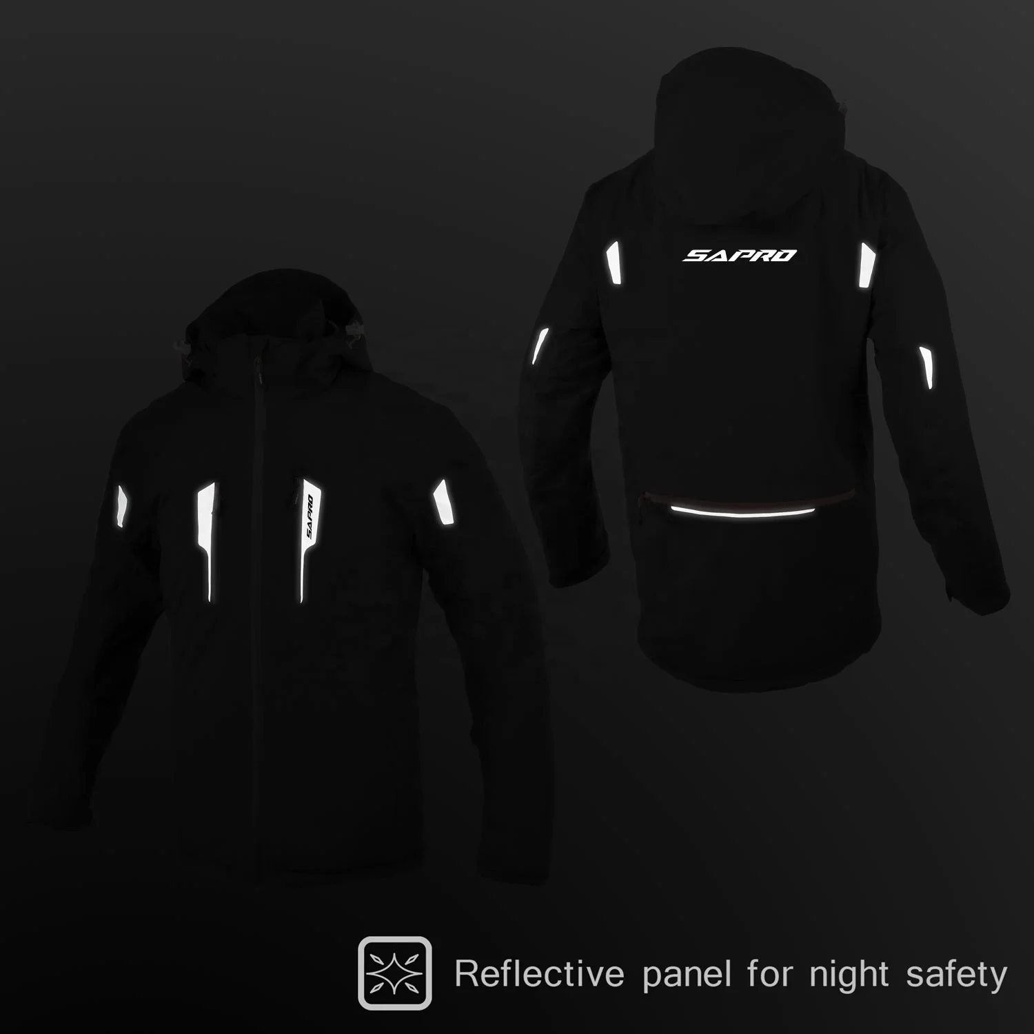 POTENTATE Warm UP Thermal Softshell Motorbike Jacket Windproof Waterproof Motorcycle Rainwear Jacket