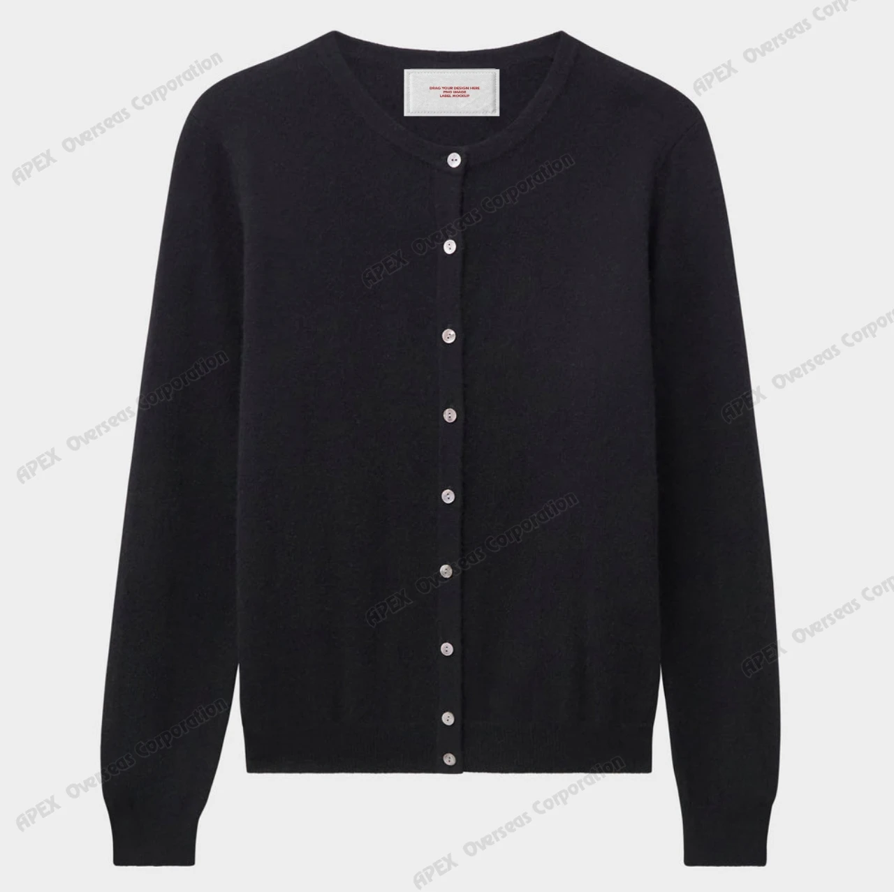 Factory High Quality Custom Design Check Knitted Sweater Windproof Unisex Button Up Cardigan Sweater