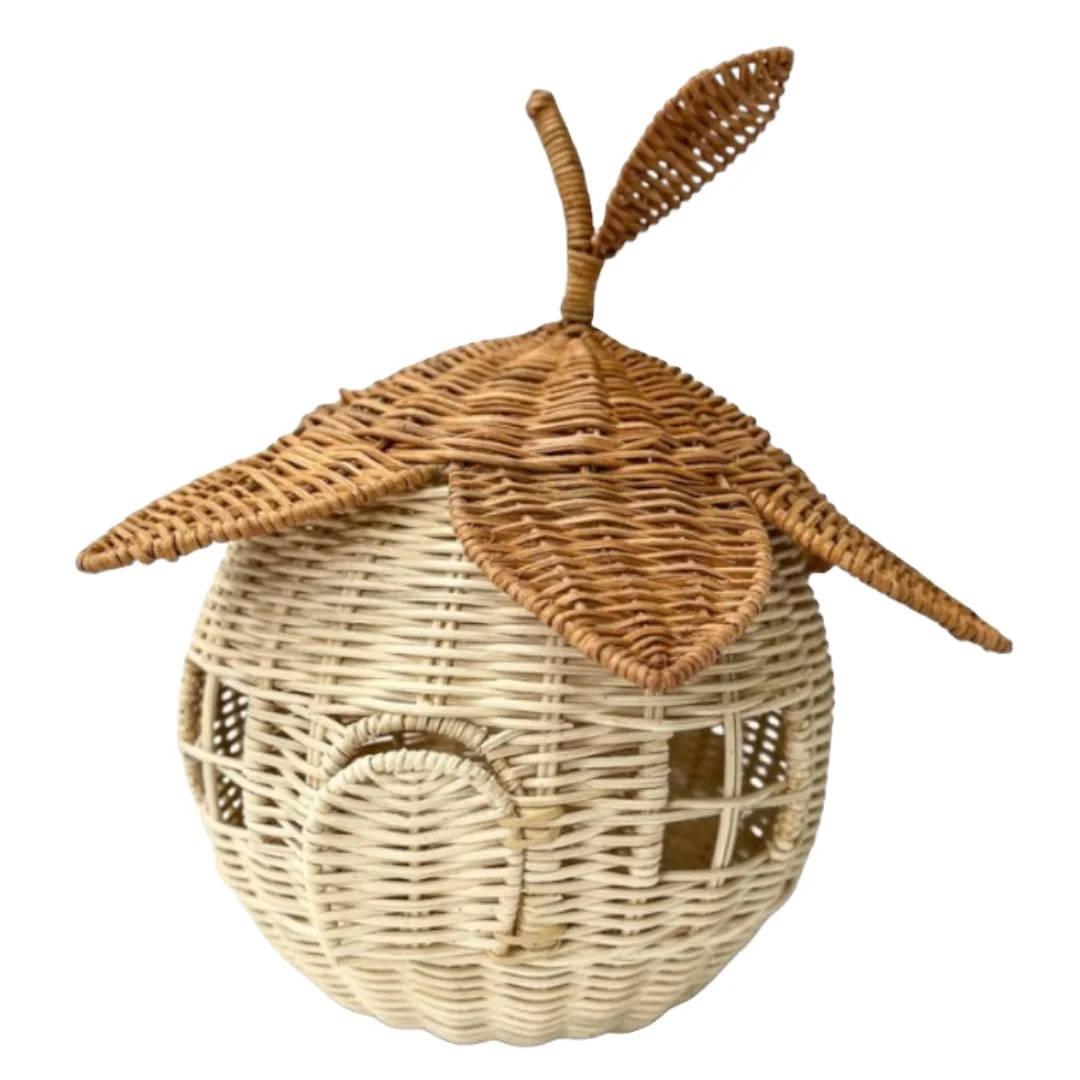 Rattan Kids Basket For Kids Room Rattan Storage Cute Basket Store Kid Toys And Home Decor Made In Vietnam