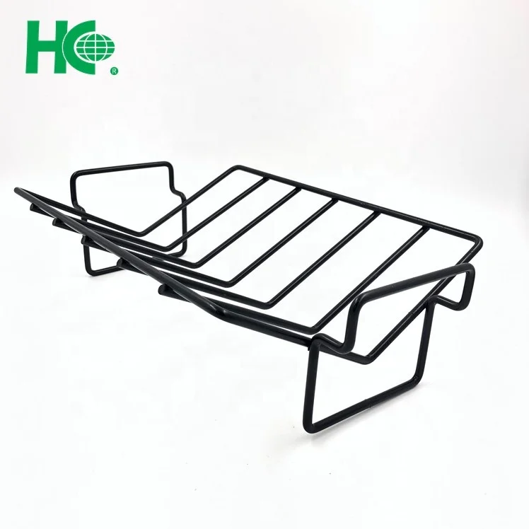Chrome rib barbecue rack