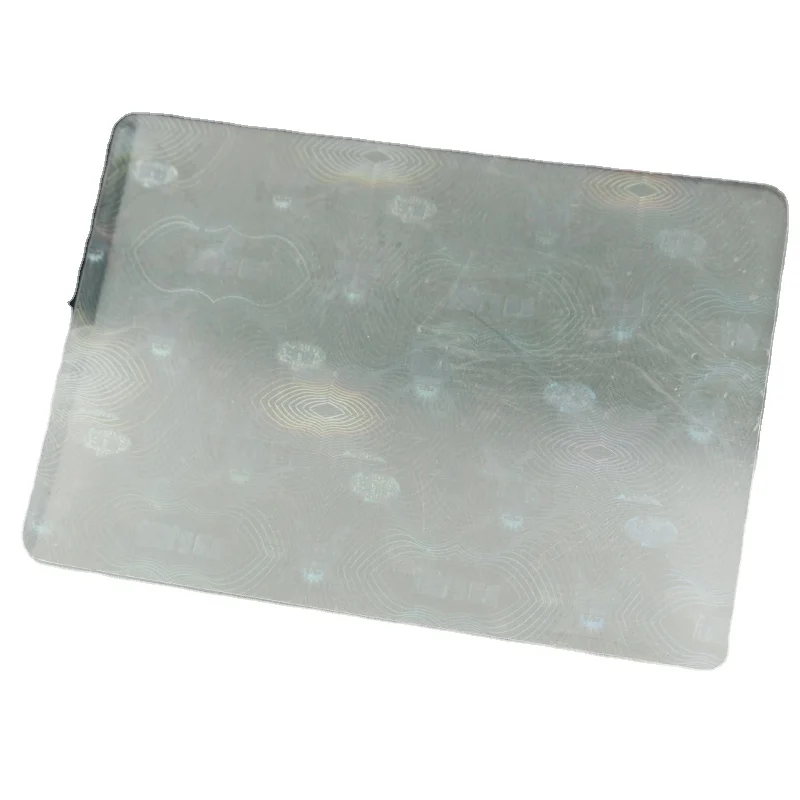 Печать на заказ Термотрансферная прозрачная голографическая ламинированная пленка многослойная бумага Голографическая карта