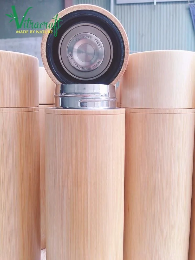 Vacuum Bamboo Bottle, Vacuum Bottle Made of Bamboo