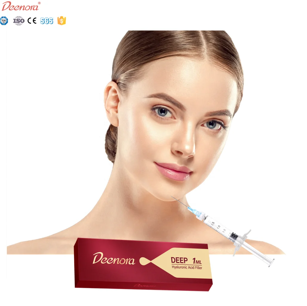 Deenora cross- linked high quality 2ml nose enhance lip enlarge implant facial injection hyaluronic acid dermal fillers