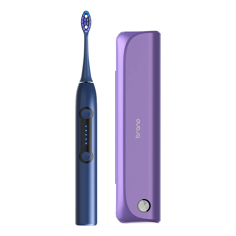 Custom Sonic Toothbrush Wireless Charing+uvc-led Sterilization Travel Case Electric Toothbrush Adult IPX7 Soft TYPE-C English