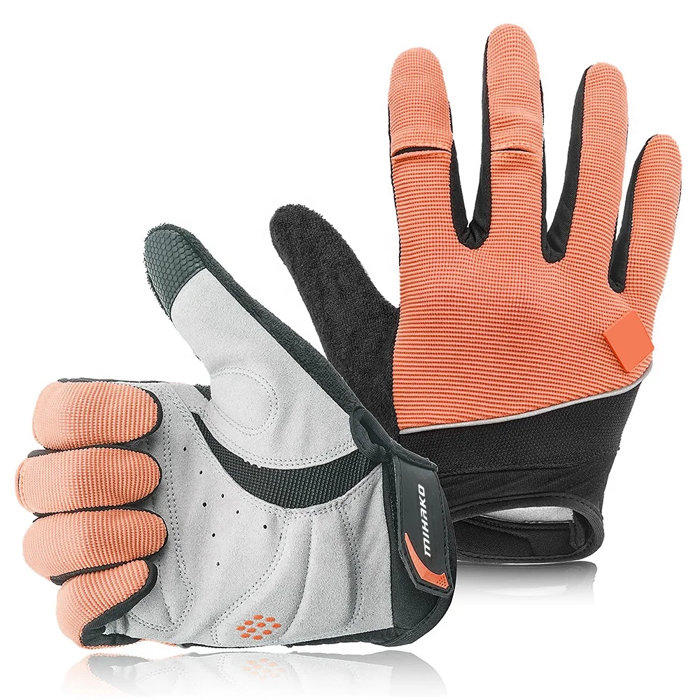 OEM Available Breathable Mesh Full Gym Gloves Finger Gel Pad Touch Screen Cycling Motorcycle Riding Bike Bicycle Sport Gloves