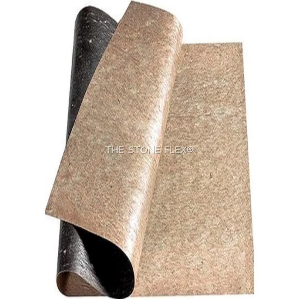 Eco Friendly Golden Shine Slate Stone Thin Flexible Fabric Fleece Veneer Sheet For Interior Exterior Wall Decoration