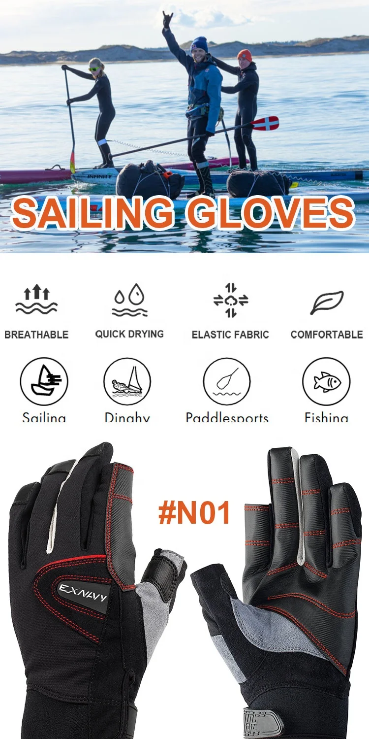 Brand New Best Price Best Selling OEM Supplier Custom Logo Sailing Boating Kayaking Yachting Water Sports Activity Ski Gloves