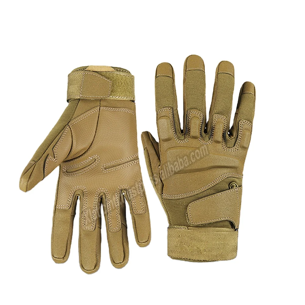 XLATIC Manufacturer company Good Quality Tactical Gloves Cowhide leather protect hand safety army police training unisex gloves