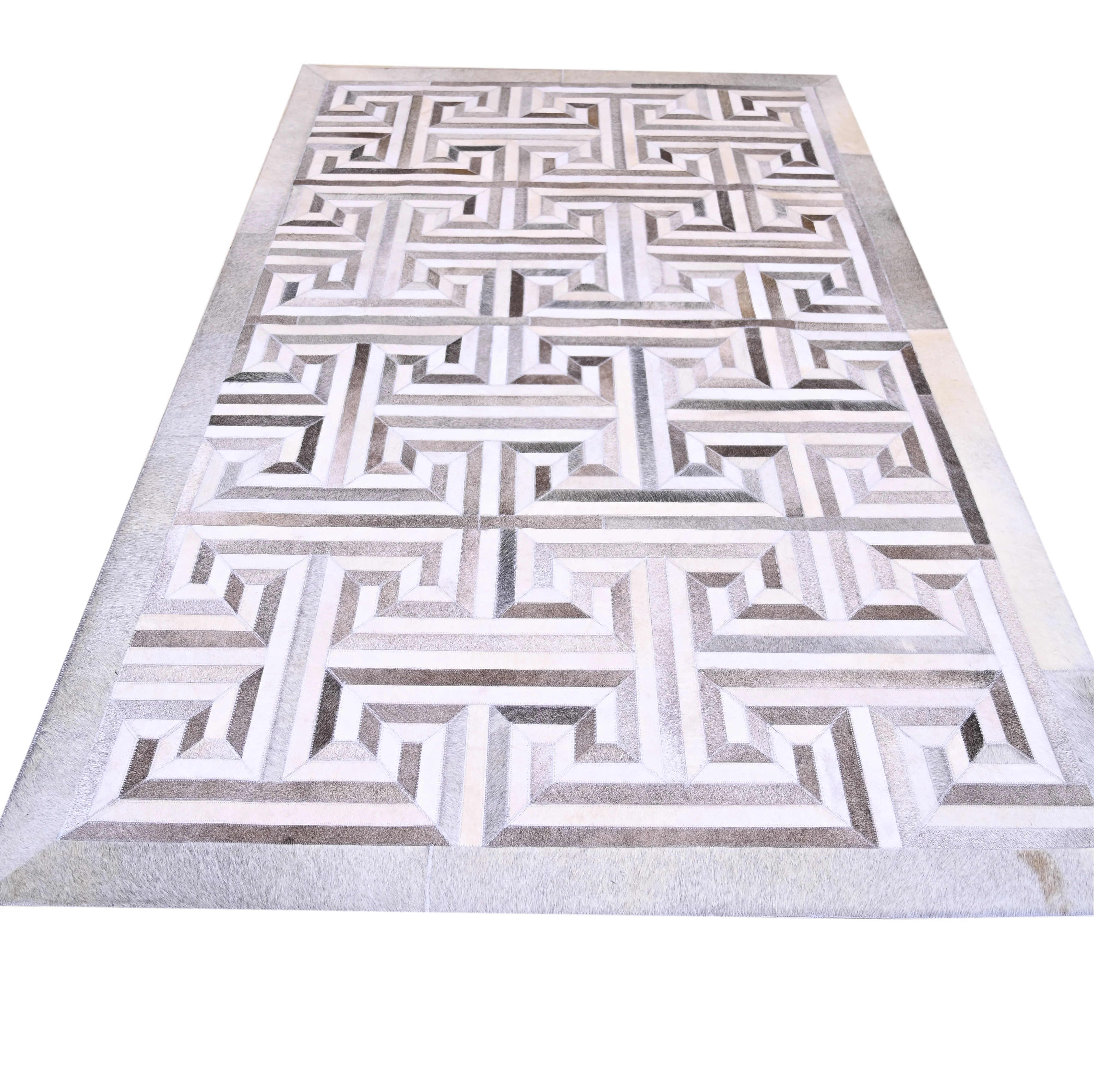 Cow Leather Rugs Hand Stitched Premium Quality Cow Hide Decoration Design Carpets Rugs Leather Stitched rug for room decor