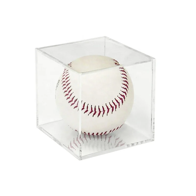 Clear Plexiglass Baseball Display Showcase Cabinet Display Clear Acrylic Box