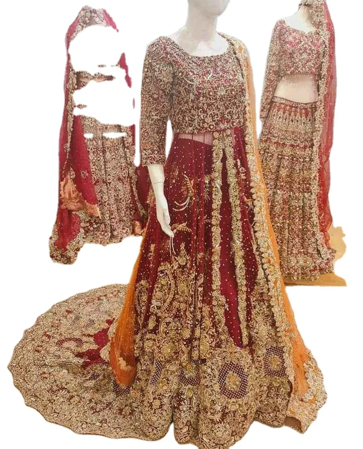  Пакистана свадебные украшения Lehnga Свадебные чоли платье 2021 дизайнерские для; Обувь под свадебное для невесты свадьбы День