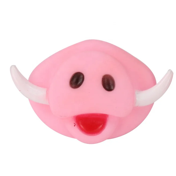 Halloween Squeak Chewing Funny Teeth Pig Nose Joke Prank Custom Vinyl Toy Pet Teething Toys For Halloween Toy
