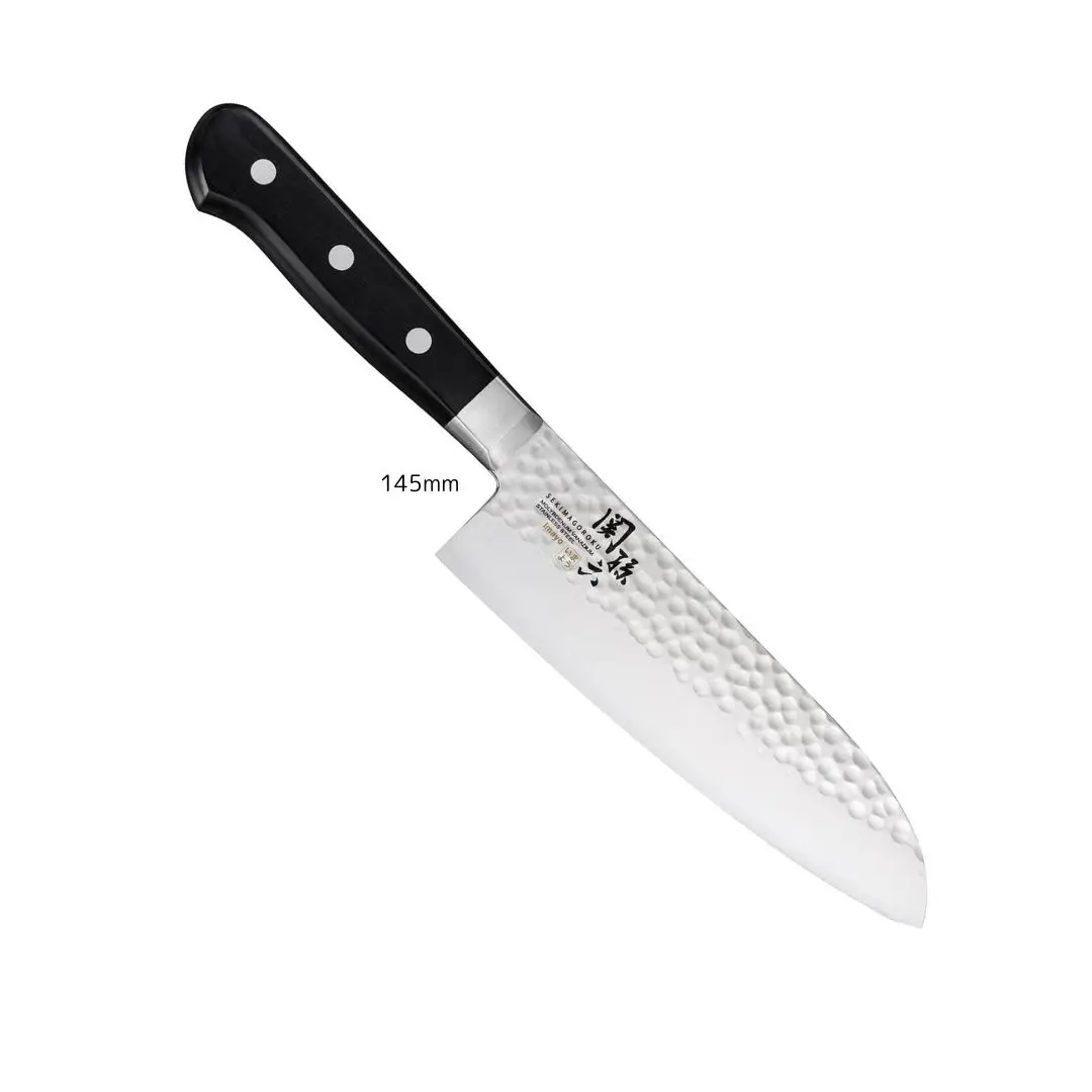 KAI Japanese 145 мм Imayo из нержавеющей стали Santoku Универсальный поварской нож с деревянной ручкой кухонный