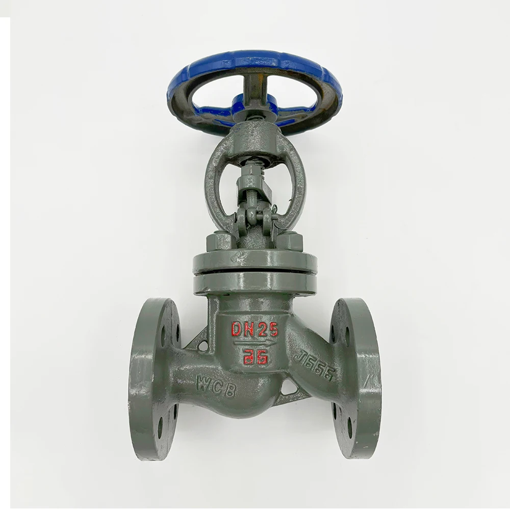 Angle High Temperature Steam Hot Oil Cast Steel Flange Bellows DN25 40 50 80 Heavy Type Globe Valve