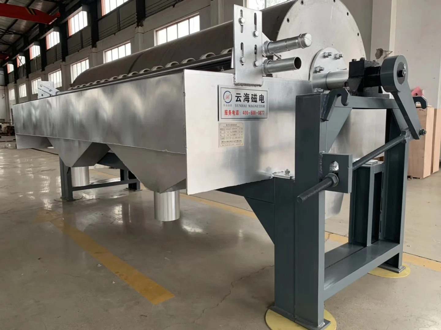  Китай высокоинтенсивный 12000 GS Оловянная руда влажный постоянный магнитный сепаратор