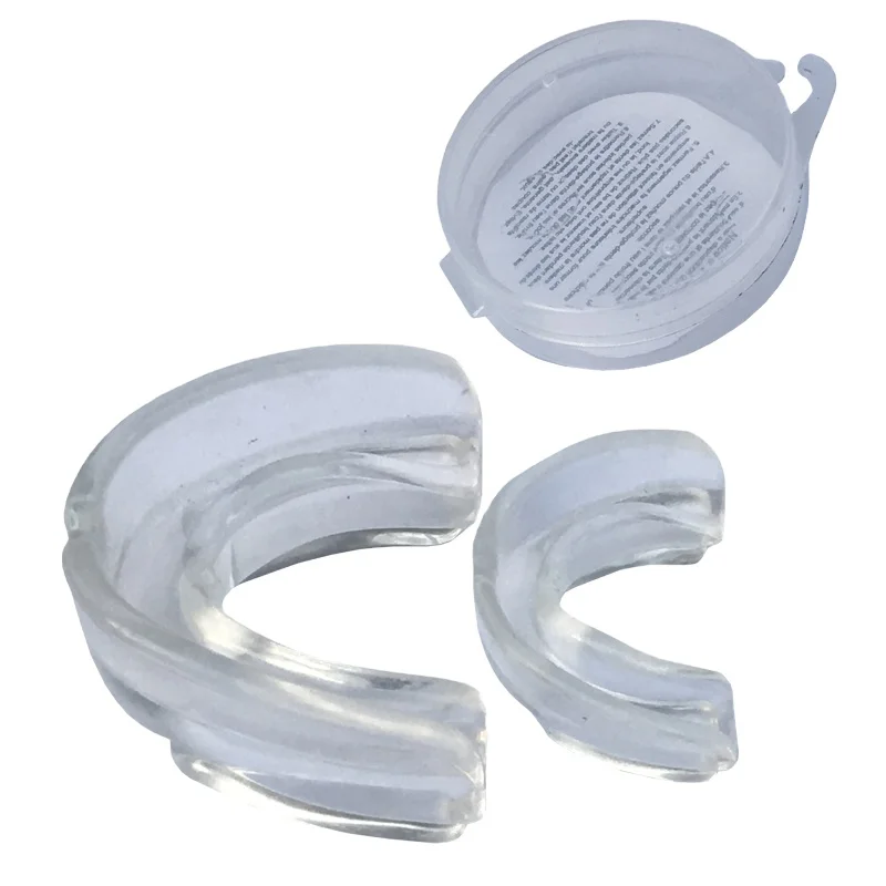 High Quality Transparent Silicone Custom Logo Mouth Guard Anti-Grinding Gum Shield for MMA Soft Comfortable with Printed Pattern